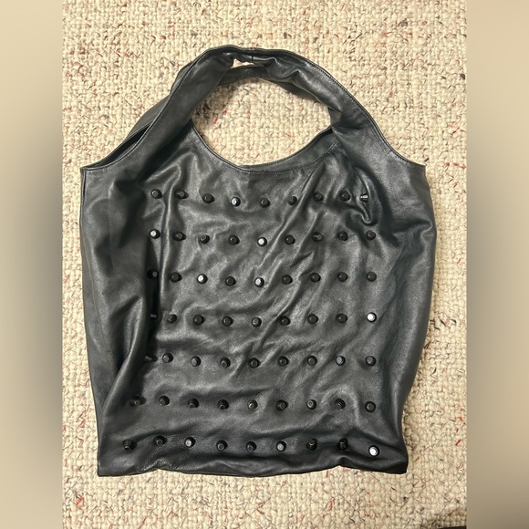 Alexander Wang Hilary Black Studded Tote - Picture 2 of 6